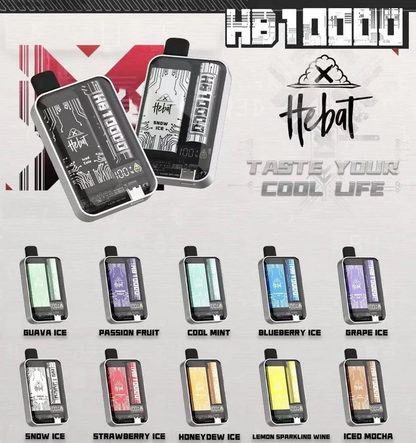 Hebat喜貝一次性 10000口 可充電 一次性/拋棄式/電子煙